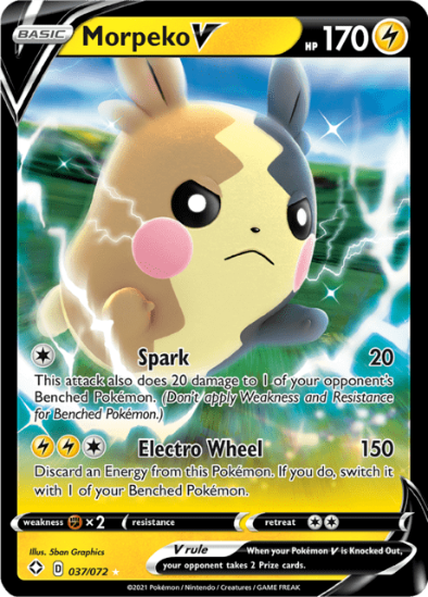Morpeko V 037/072 - Ultra Rare - Shining Fates
