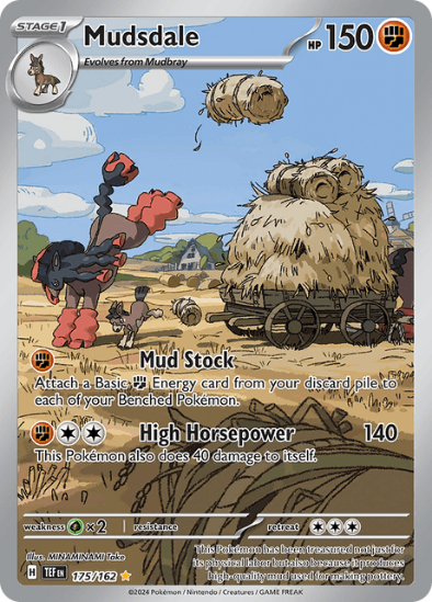 Mudsdale 175/162 - Illustration Rare - Scarlet & Violet Temporal Forces