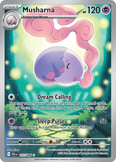 Musharna 117/086 - Illustration Rare - Scarlet & Violet: Black Bolt