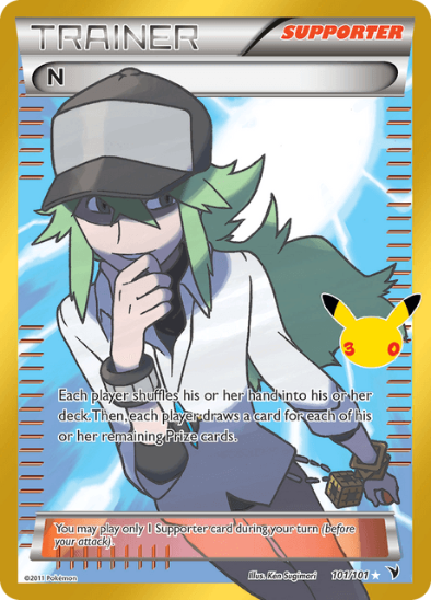 N 101/101 - Classic Collection Gold Full Art Ultra Rare - 30th Celebration