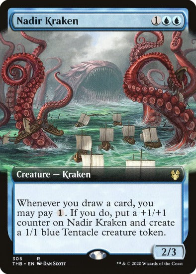 Nadir Kraken - Extended Art Rare - Theros Beyond Death
