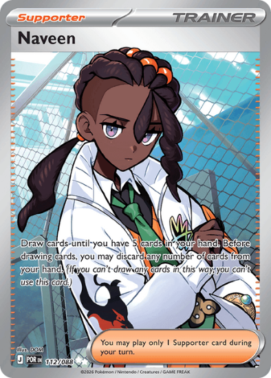 Naveen 112/088 - Full Art Ultra Rare - Mega Evolution: Perfect Order