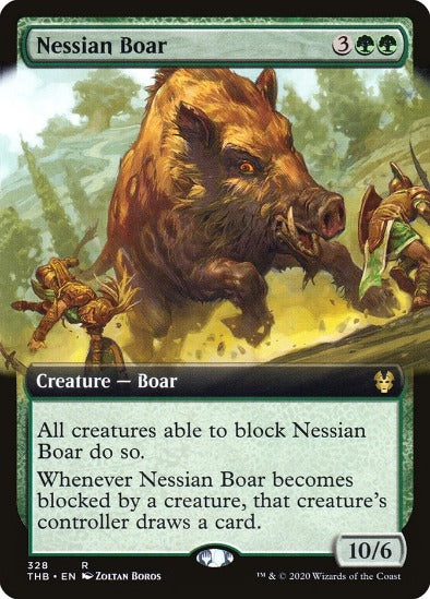 Nessian Boar - Extended Art Rare - Theros Beyond Death