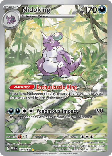 Nidoking 174/165 - Illustration Rare - Scarlet & Violet 151