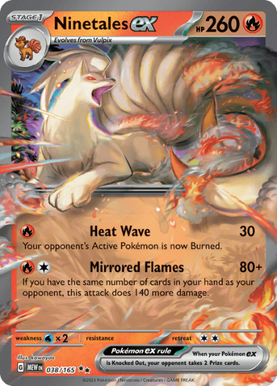 Ninetales ex 038/165 - Ultra Rare - Scarlet & Violet 151