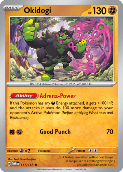 Okidogi 111/167 - Non Holo Rare - Scarlet & Violet Twilight Masquerade