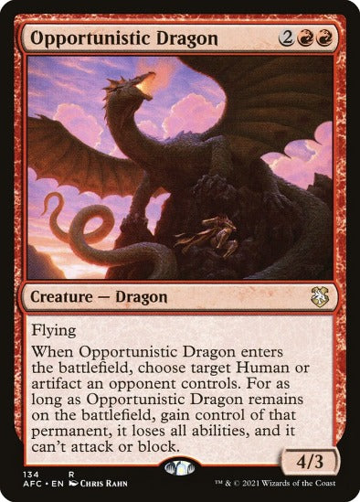 Opportunistic Dragon - Rare - Forgotten Realms Commander