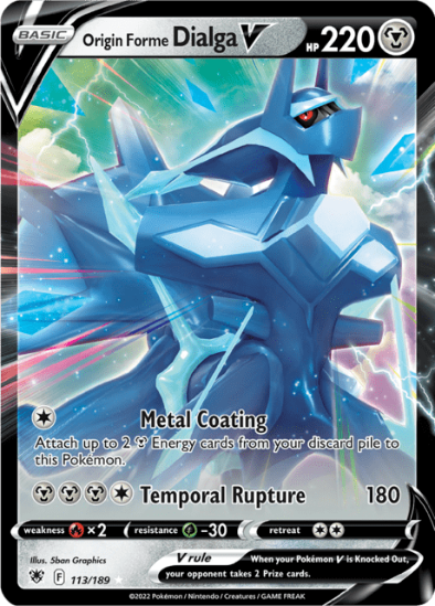 Origin Forme Dialga V 113/189 - Ultra Rare - Astral Radiance
