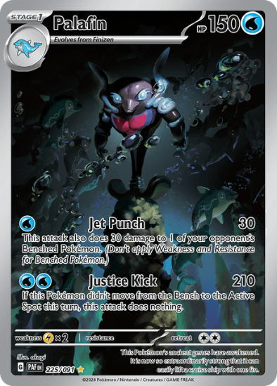 Palafin 225/091 - Illustration Rare - Scarlet & Violet Paldean Fates