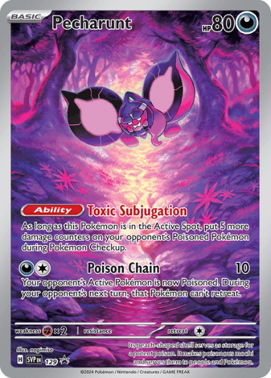Pecharunt SVP 129 - Special Illustration Rare - Scarlet & Violet Black Star Promo