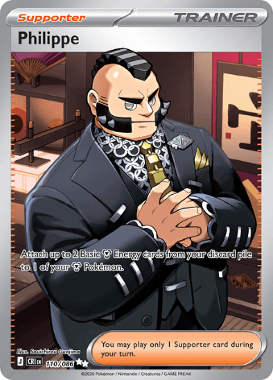 Philippe 110/086 - Full Art Ultra Rare - Mega Evolution: Chaos Rising