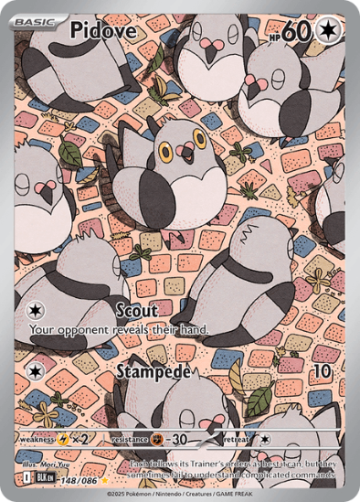 Pidove 148/086 - Illustration Rare - Scarlet & Violet: Black Bolt