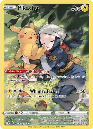 Pikachu TG05/TG30 - Trainer Gallery Holo Rare - Lost Origin