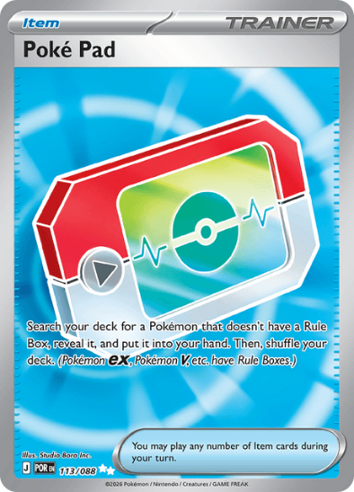 Poke Pad 113/088 - Full Art Ultra Rare - Mega Evolution: Perfect Order