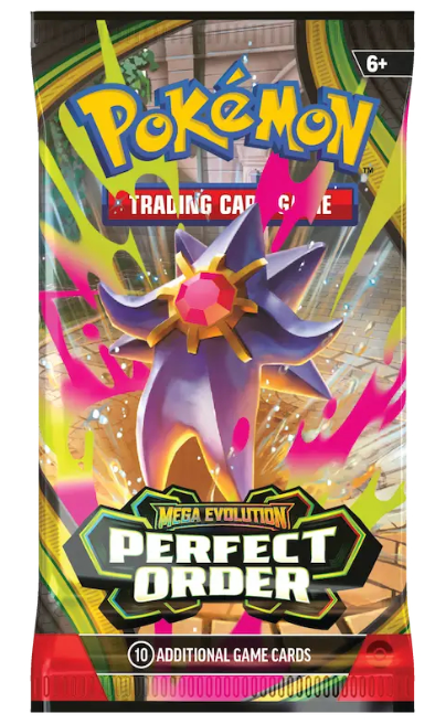 Pokémon TCG x1 Mega Evolution: Perfect Order Booster Pack - Random Pack Artwork