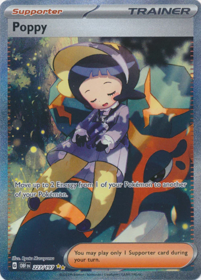 Poppy 227/197 - Special Illustration Ultra Rare - Scarlet & Violet Obsidian Flames
