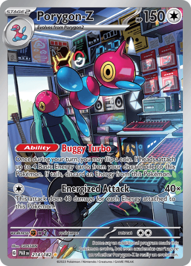 Porygon-Z 214/182 - Illustration Rare - Scarlet & Violet Paradox Rift
