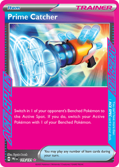 Prime Catcher 119/131 - Ace Spec Rare - Scarlet & Violet: Prismatic Evolutions