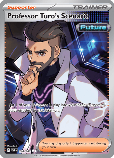 Professor Turo's Scenario 240/182 - Full Art Ultra Rare - Scarlet & Violet Paradox Rift