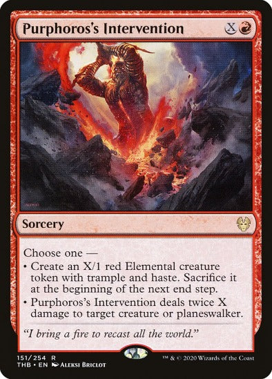 Purphoros's Intervention - Rare - Theros Beyond Death