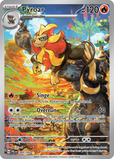 Pyroar 200/193 - Illustration Rare - Scarlet & Violet Paldea Evolved