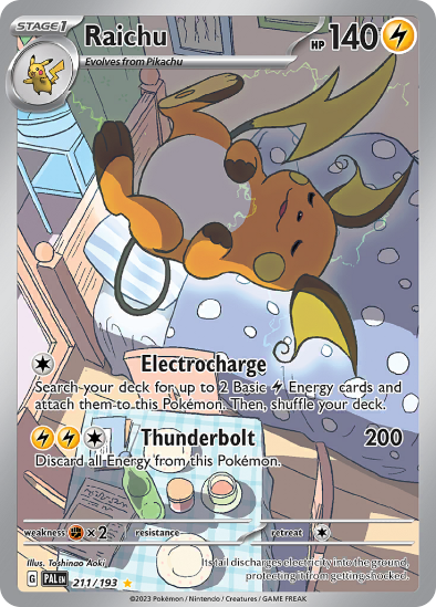 Raichu 211/193 - Illustration Rare - Scarlet & Violet Paldea Evolved