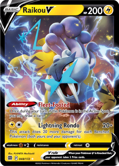 Raikou V 048/172 - Ultra Rare - Brilliant Stars