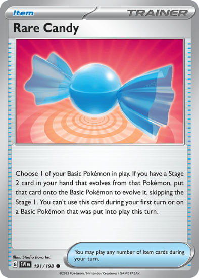 Rare Candy 191/198 - Common - Scarlet & Violet Base Set