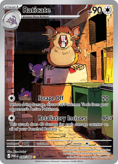 Raticate 099/088 - Illustration Rare - Mega Evolution: Perfect Order