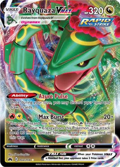 Rayquaza VMAX 102/159 - Full Art Ultra Rare - Crown Zenith