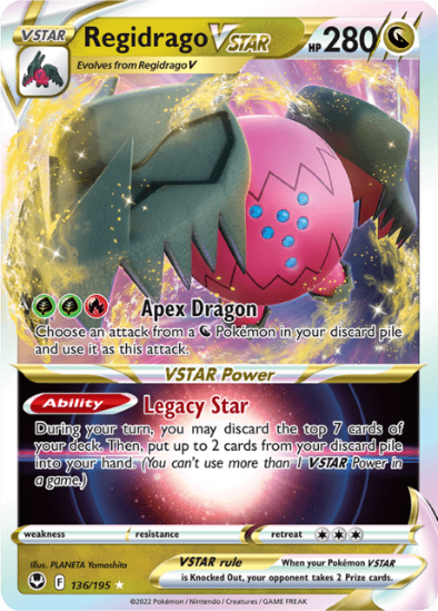 Regidrago VSTAR 136/195 - Ultra Rare - Silver Tempest
