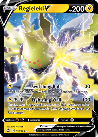 Regieleki V 057/195 - Ultra Rare - Silver Tempest