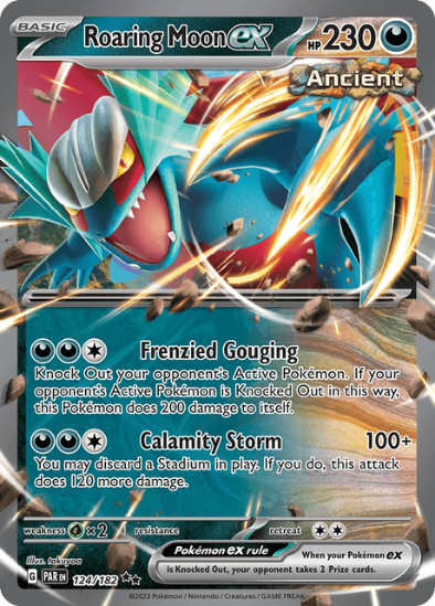 Roaring Moon ex 124/182 - Ultra Rare - Scarlet & Violet Paradox Rift