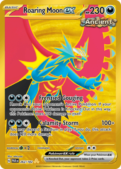 Roaring Moon ex 262/182 - Gold Secret Rare - Scarlet & Violet Paradox Rift