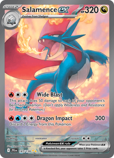 Salamence ex 187/159 - Special Illustration Rare - Scarlet & Violet Journey Together