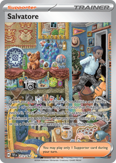 Salvatore 212/162 - Special Illustration Rare - Scarlet & Violet Temporal Forces