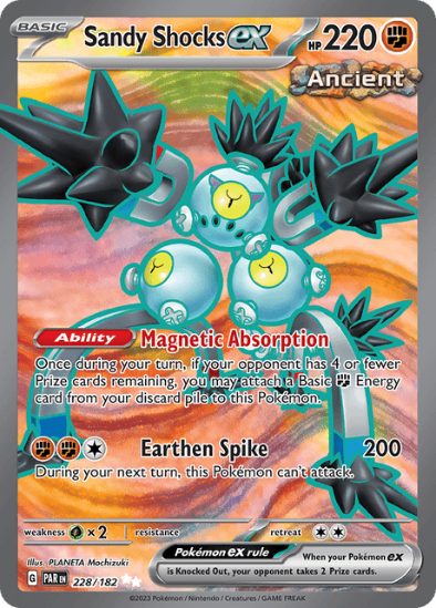 Sandy Shocks ex 228/182 - Full Art Ultra Rare - Scarlet & Violet Paradox Rift