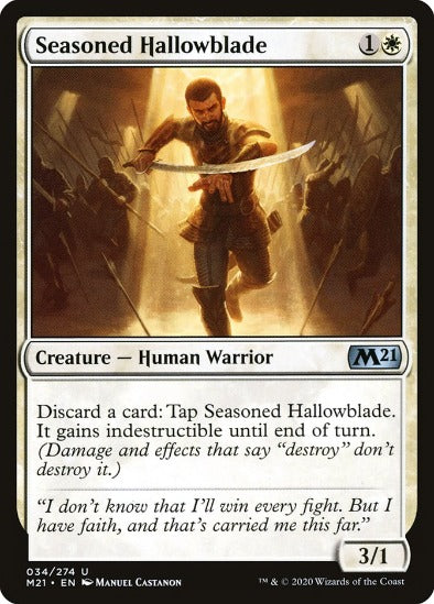 Seasoned Hallowblade - Uncommon - Core Set 2021