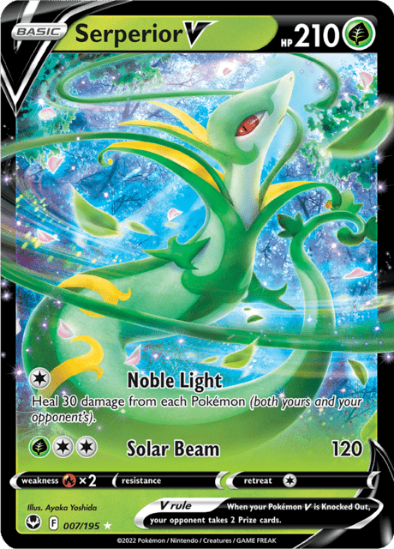 Serperior V 007/195 - Ultra Rare - Silver Tempest