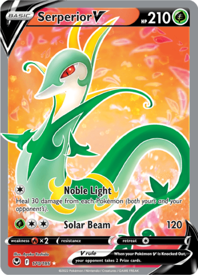 Serperior V 170/195 - Full Art Ultra Rare - Silver Tempest