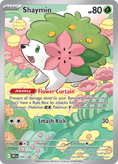 Shaymin 185/182 - Illustration Rare - Scarlet & Violet Destined Rivals