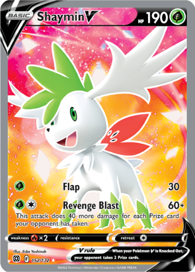 Shaymin V 152/172 - Full Art Ultra Rare - Sword & Shield Brilliant Stars