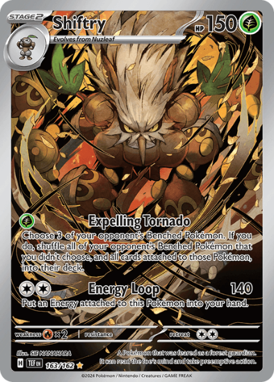 Shiftry 163/162 - Illustration Rare - Scarlet & Violet Temporal Forces