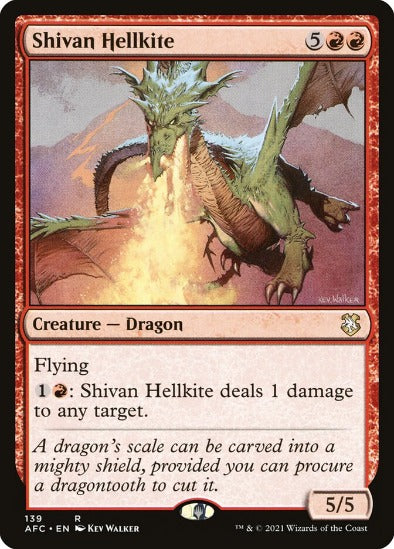 Shivan Hellkite - Rare - Forgotten Realms Commander