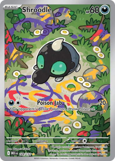 Shroodle 149/132 - Illustration Rare - Mega Evolution: Base Set