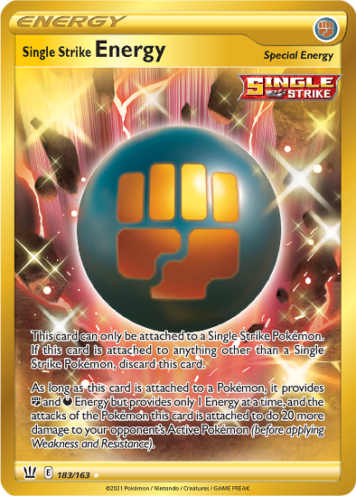 Single Strike Energy 183/163 - Secret Ultra Rare - Battle Styles