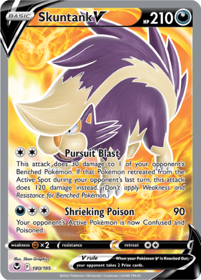Skuntank V 180/195 - Full Art Ultra Rare - Silver Tempest
