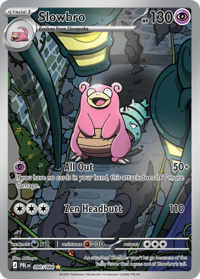 Slowbro 090/084 - Illustration Rare - Mega Evolution: Pitch Black