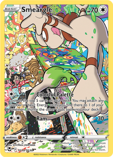 Smeargle TG10/TG30 - Trainer Gallery Holo Rare - Silver Tempest
