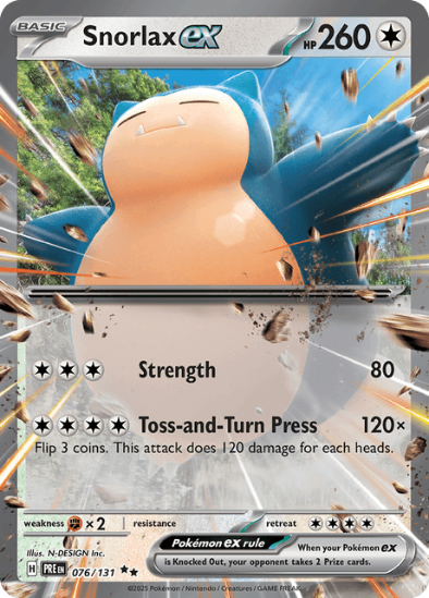 Snorlax ex 076/131 - Ultra Rare - Scarlet & Violet: Prismatic Evolutions